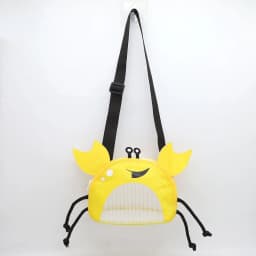 Novelty Design Crab Mesh Storage Bag, Cute Cartoon Pattern Zipper Beach Bag, Girl Fashion Shoulder Bag, Children's Crossbody Bag