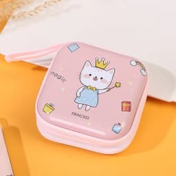 Korea Zero Wallet Children's Coin Bag Creative Cartoon Coin Purse Kids Coin Pouch Mini Purse Earphone Data Cable Key Storage Bag