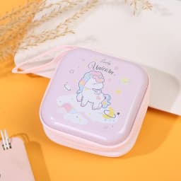 Korea Zero Wallet Children's Coin Bag Creative Cartoon Coin Purse Kids Coin Pouch Mini Purse Earphone Data Cable Key Storage Bag