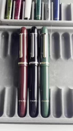 Jinhao X159 #8 Extra Fine / Fine / Medium Nib Fountain Pen, Black Acrylic Big Size Writing Pen