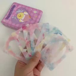 MINKYS 20pcs/pack Pack Kawai 3 inch Kpop Photocard Frame Photo Decorative PP Sleeves Bag School Stationery