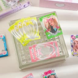 MINKYS 20pcs/pack Pack Kawai 3 inch Kpop Photocard Frame Photo Decorative PP Sleeves Bag School Stationery