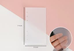 A5 A6 A7 Binder PP Pocket Divider Pockets Folders for 6 Ring Notebook Divider Page Waterproof PVC Leaf Document Filing Bag