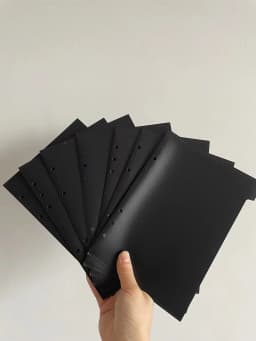 A5 A6 A7 Binder PP Pocket Divider Pockets Folders for 6 Ring Notebook Divider Page Waterproof PVC Leaf Document Filing Bag