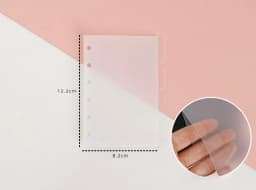 A5 A6 A7 Binder PP Pocket Divider Pockets Folders for 6 Ring Notebook Divider Page Waterproof PVC Leaf Document Filing Bag