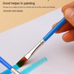 10/20/30/40/50PCS Painting Brushes Round / Flat Hair Nylon Hair Paint Brush Pen for Oil Acrylic Watercolor School Art Supplies