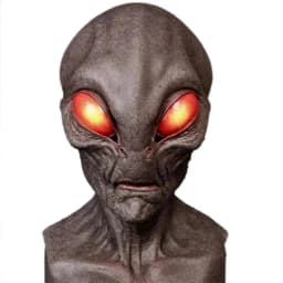 UFO Space Prop Alien Helmet Mask Halloween Cosplay Alien Mask Latex Headdress Funny Horror Costume Party  Props for adults