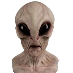 UFO Space Prop Alien Helmet Mask Halloween Cosplay Alien Mask Latex Headdress Funny Horror Costume Party  Props for adults