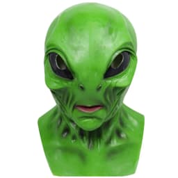 UFO Space Prop Alien Helmet Mask Halloween Cosplay Alien Mask Latex Headdress Funny Horror Costume Party  Props for adults