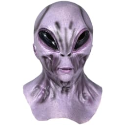 UFO Space Prop Alien Helmet Mask Halloween Cosplay Alien Mask Latex Headdress Funny Horror Costume Party  Props for adults
