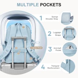 Large Capacity Waterproof University School Bags for Girls Nylon Laptop Bag Casual Schoolbag Women Daily School Backpacks Travel