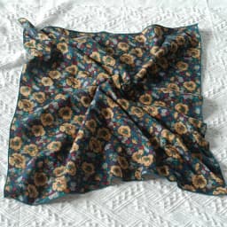 60cm Elegant Cotton Men's Cravat Floral Striped Navy Square Scarf With Button Birds Leaves Print Soft Neckerchief Suit Bandelet
