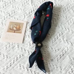 60cm Elegant Cotton Men's Cravat Floral Striped Navy Square Scarf With Button Birds Leaves Print Soft Neckerchief Suit Bandelet