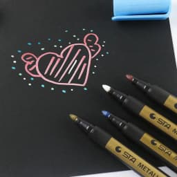 10 Colors Metallic Marker Kawaii Waterproof Permanent Paint Pen Stationery Water-based Color Pen Painting