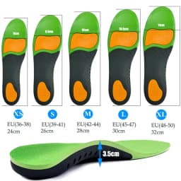 Premium Silicone Gel Insoles for Shoe Men Women Orthopedic Arch Support Sports Insoles for Flat Feet Plantar Fasciitis Shoe Sole