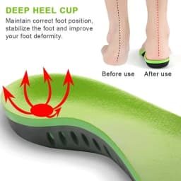 Premium Silicone Gel Insoles for Shoe Men Women Orthopedic Arch Support Sports Insoles for Flat Feet Plantar Fasciitis Shoe Sole