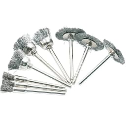 Wire Wheel Cup Brush Set Drill Polishing Dremel Tools 3mm Shank for Power Die Grinder Rotary Electric Abrasive Tool