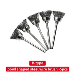 Wire Wheel Cup Brush Set Drill Polishing Dremel Tools 3mm Shank for Power Die Grinder Rotary Electric Abrasive Tool