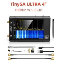 Newest Spectrum Analyzer Handheld Tiny Spectrum Anslyzer Tinysa Ultra 2.8/4' Display 100kHz to 5.3GHz 32GB Card Version V0.4.5.1