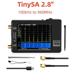 Newest Spectrum Analyzer Handheld Tiny Spectrum Anslyzer Tinysa Ultra 2.8/4' Display 100kHz to 5.3GHz 32GB Card Version V0.4.5.1
