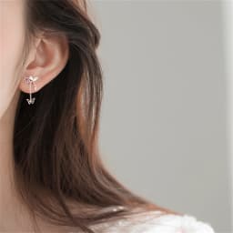Korean Exquisite Planet Moon Butterfly Tassel Earrings for Women Sparkling Crystal Asymmetrical Drop Earrings Girl Party Jewelry