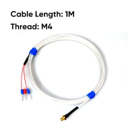 CG K/PT100 Type M3 M4 Copper Screw Thermocouple with 0.5/1/2M High Precision Waterproof PTFE Cable 3D Printer Temperature Sensor
