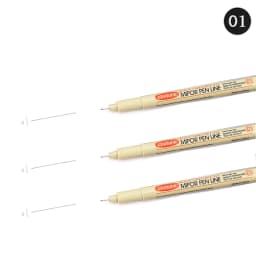 12 Tip Pigment Liner Micron Ink Marker Pen for Manga Draw Sketching Needle Pen Hook Line Pen Sketch Stationery Set Art Supplies