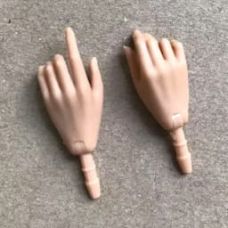 New Original Replacement Doll Hands Monstering High Doll Toy Parts Black Gray Yellow Blue Fishman Doll Hands DIY Toy Accessories