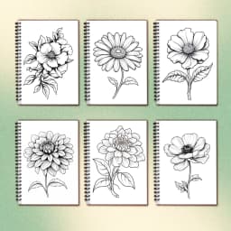 Spiral Coloring book -30 Sheets adult coloring book, 11.2x 8.3 inches, 100g thick paper, drawing book, homecoming holiday gift