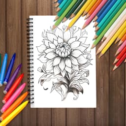 Spiral Coloring book -30 Sheets adult coloring book, 11.2x 8.3 inches, 100g thick paper, drawing book, homecoming holiday gift