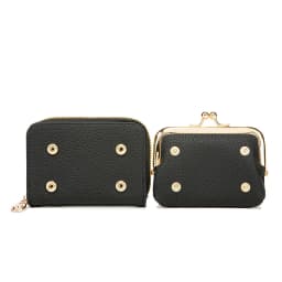 Women's PU Leather Short Wallet - Floral Pattern Large Capacity Purse with Money Hasp, Fashion Card Holder Coin Purse