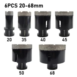 1 Pcs M14 Thread Diamond Dry Vacuum Brazed Drilling Core Bits Set porcelain tiles crowns Drill Granite Marble Hole Saw Tools