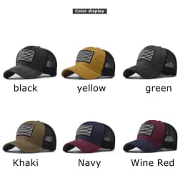 Fashion Cotton Men Women Tactical Fashion Baseball Cap Usa American Flag Outdoor Unisex Hip Hop Hats For Runing