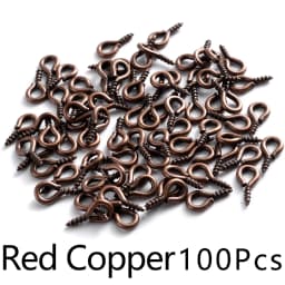 100Pcs 4x8mm Small Tiny Mini Metal Eyepins Hooks Eye Pins Eyelets Screw Threaded Clasps Hooks For Diy Jewelry Making Findings