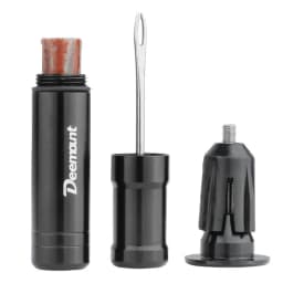 Deemount Bicycle Tubeless Tyre Repair Tool Set Bar End Hidden Glue Free Mountain Bike Tyre Drill Puncture Repair Tool