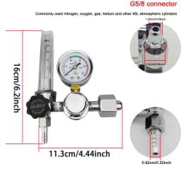 New 2022, CO2 Flow Meter Mig Tig 0-25 MPa, Standard Flow Meter, Welding Device, Argon Pressure Reducer