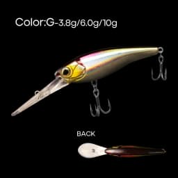 LETOYO Suspending Minnow 3.8g 6g 10g 0-4m Depth Deep Dive Artificial Bait Trout Bass Lures For Pike Minnow Fishing Lures