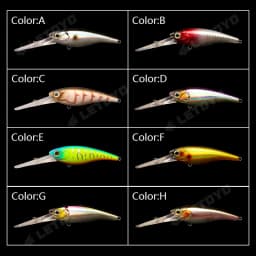 LETOYO Suspending Minnow 3.8g 6g 10g 0-4m Depth Deep Dive Artificial Bait Trout Bass Lures For Pike Minnow Fishing Lures
