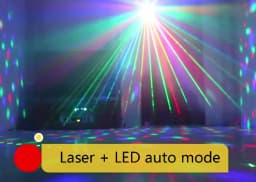 Party Lights Dj Disco Ball Light Pattern Projector Sound Activated Dance Birthday Bar Karaoke Christmas Wedding Decoration