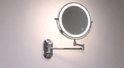 8 inch Makeup Mirror Chrome 3x/5x/7x/10x Magnifying Double Side USB Charging Bathroom 3 Color Light Smart Cosmetic Mirrors