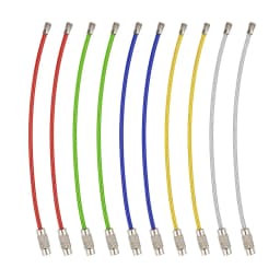 10 Pack Multi Color Stainless Wire Keychain Cable 6 Inch1.5mm Stainless Steel Key Ring Loop Assorted Colored Keychain ID Tags
