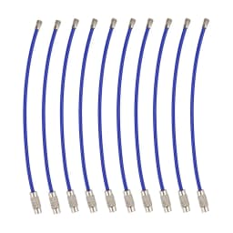 10 Pack Multi Color Stainless Wire Keychain Cable 6 Inch1.5mm Stainless Steel Key Ring Loop Assorted Colored Keychain ID Tags