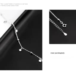 Silver Color Round Piece Tassel Choker Necklaces Simple Niche Design Chains Ball Rock Lady Clavicle Chain Girl Party Jewelry
