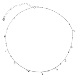 Silver Color Round Piece Tassel Choker Necklaces Simple Niche Design Chains Ball Rock Lady Clavicle Chain Girl Party Jewelry