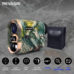 REVASRI Golf Laser Rangefinder 600M Telescope with Flag-Lock Slope Distance Meter or 1000M Camouflage Hunting Monocular