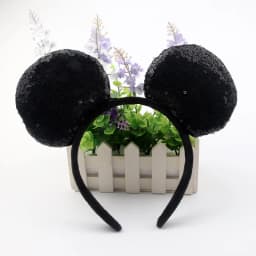 Mouse Ears Headhand for Girls Adults Cute Cartoon Party Cosplay Hair Accessories Sequin Bows Hairband Toys