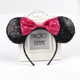 Mouse Ears Headhand for Girls Adults Cute Cartoon Party Cosplay Hair Accessories Sequin Bows Hairband Toys