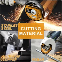 Loonpon 75mm/3inch Resin Cutting Disc 9.5mm Bore Circular Saw Blade Cut Off Wheel Angle Grinder Discs for Metal Stainless Steel