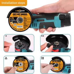 Loonpon 75mm/3inch Resin Cutting Disc 9.5mm Bore Circular Saw Blade Cut Off Wheel Angle Grinder Discs for Metal Stainless Steel