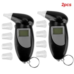 Portable Breath Alcohol Tester Handheld Breathalyzer Alcotest Alcohol Test Tools Backlight Digital Set Car Accessories Universal